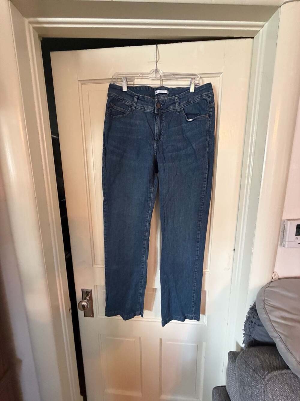 Lee Slender Secret Lower on the Waist Straight Leg Denim Jeans Size 14 Medium